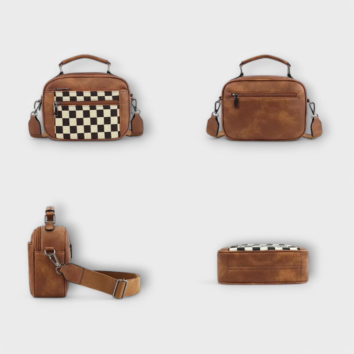 Bolso MARÍA de cuadros - foto 6