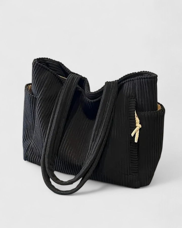 Bolso LIORANE de canalé con cordón - foto 4