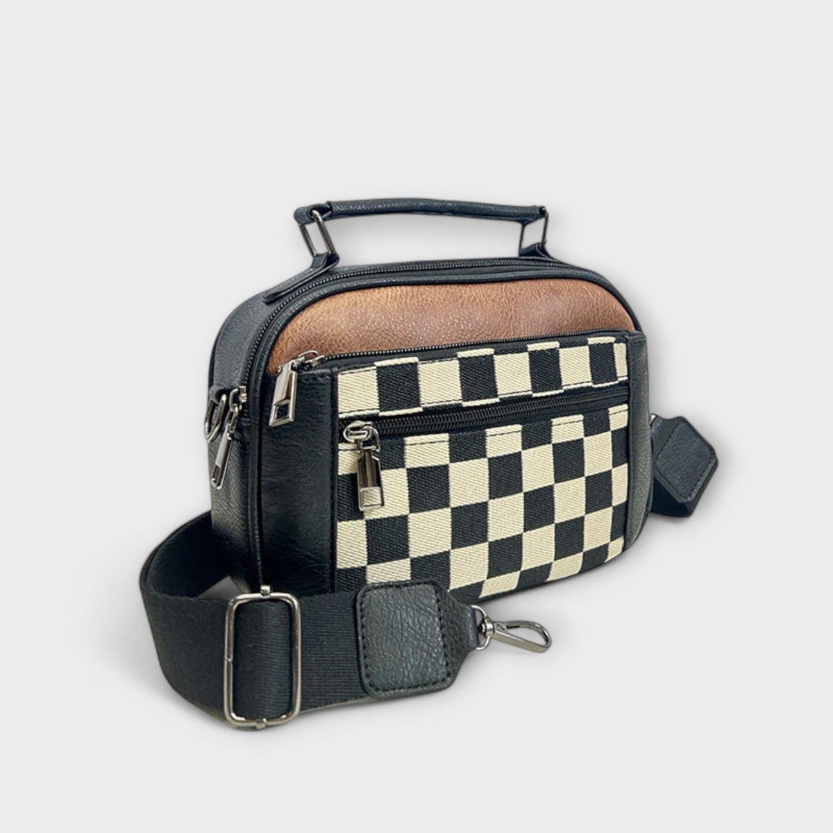 Bolso MARÍA de cuadros - foto 3