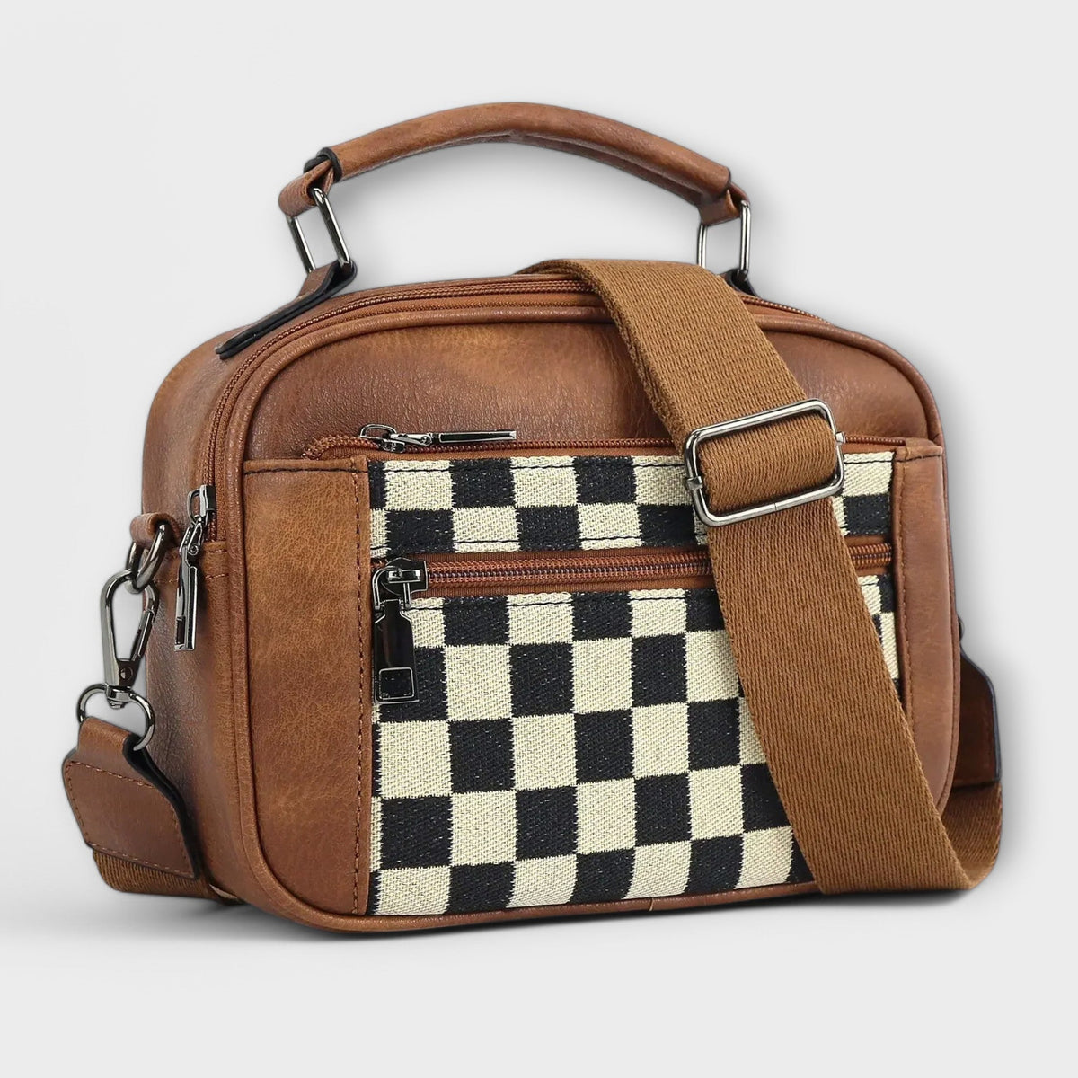 Bolso MARÍA de cuadros - foto 2