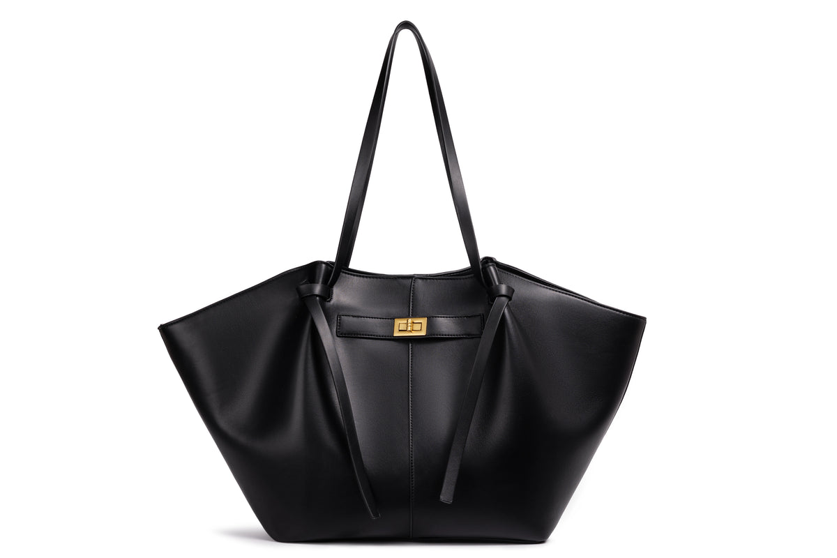 Bolso tote oversize color negro