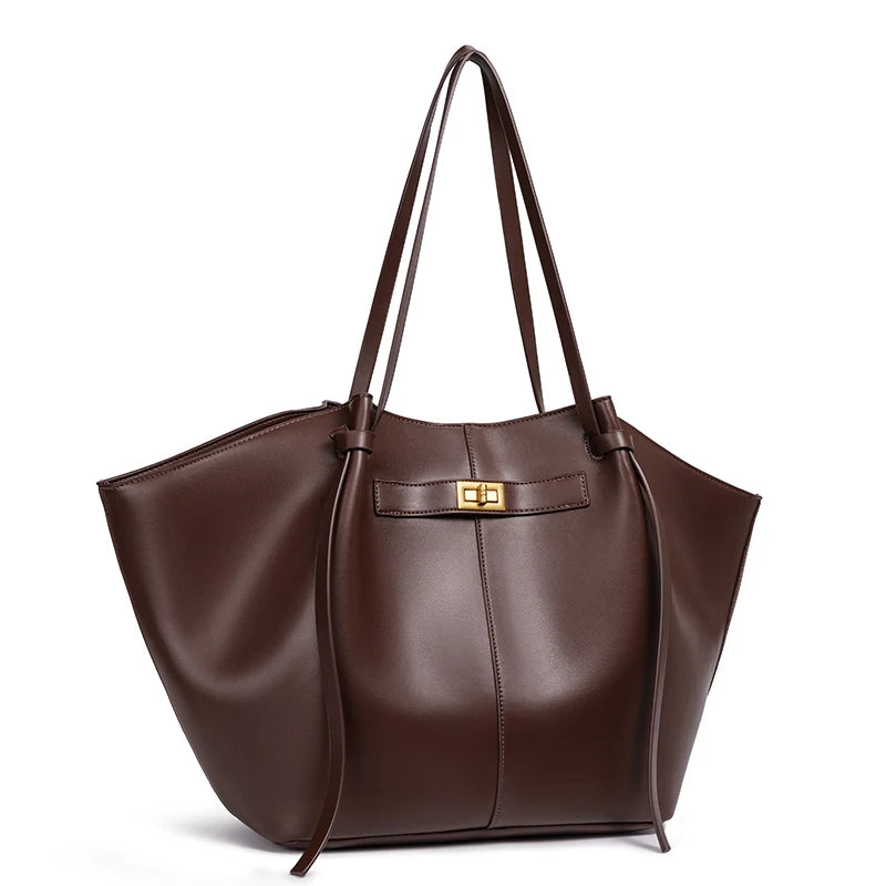 Bolso tote oversize color café